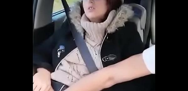  OMG !! her teen niece has fun driving her uncle crazy with her wet pussy. The seats are all wet